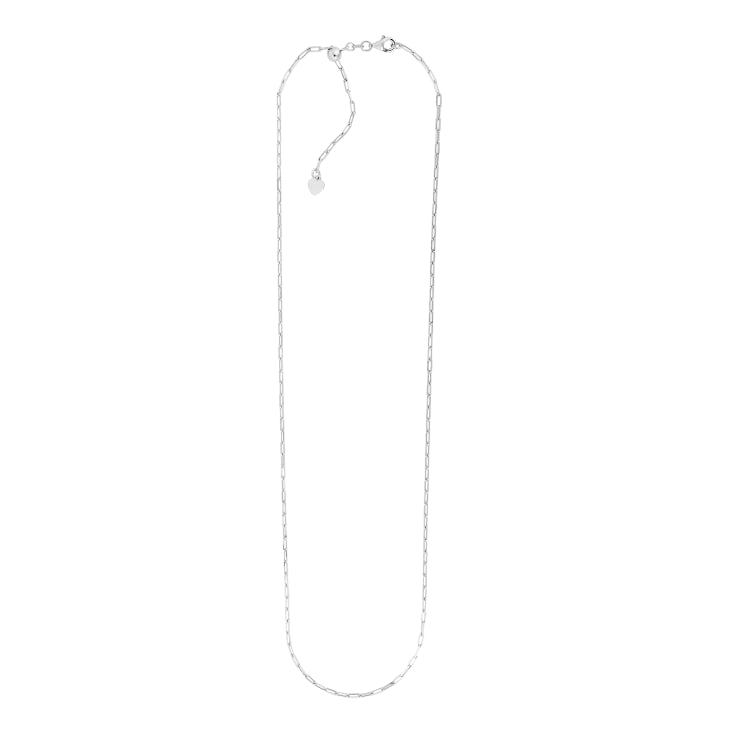 Sterling Silver 1.8mm 30 Diamond Cut  Paperclip Chain with Lobster Clasp