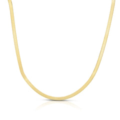 10K Yellow Gold 2.8mm Polished 16 Herringbone 16 Chain
