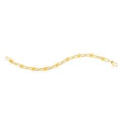 14K Yellow Gold 5mm Jax 7.5 Bracelet with Lobster Clasp.