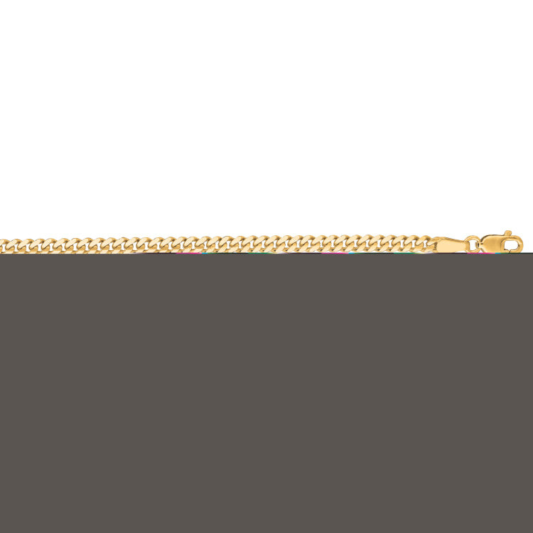 14K Yellow Gold 3.6mm Gourmette 20 Chain
