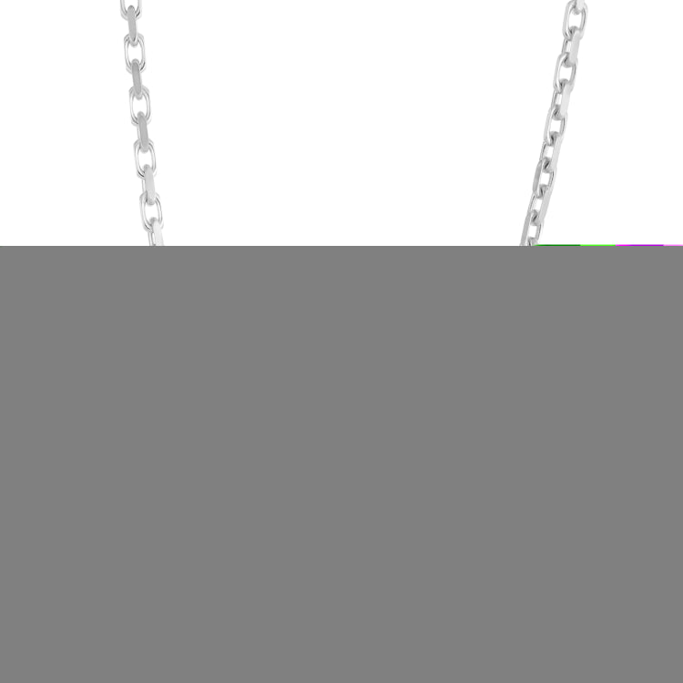 Sterling Silver 2.8mm 20 French Cable Chain with Lobster Clasp. Item is rhodium plated.