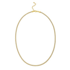 Silver with Gold Plating 20 Fancy Ice Chain with Pear Shaped Lobster Clasp