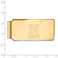 Sterling Silver Gold-plated LogoArt US Naval Academy Money Clip
