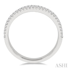 1/3 Ctw Round Diamond Wedding Band in 14K White Gold