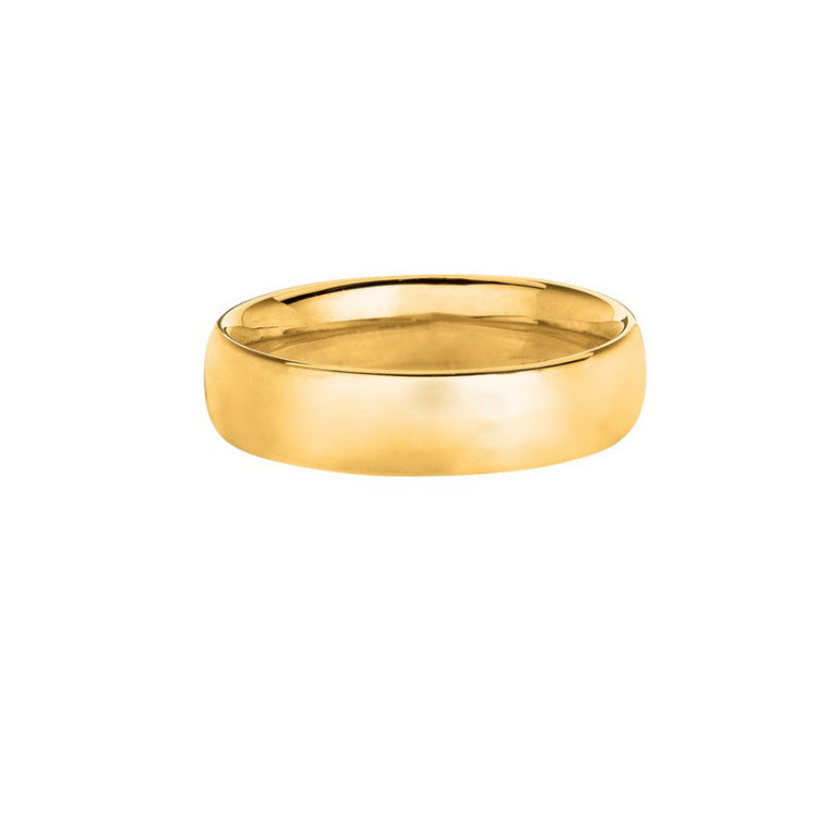 14K Gold 6mm Wedding Band