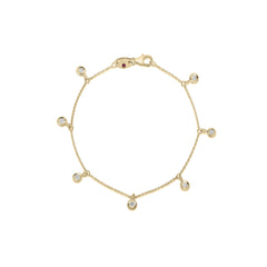 DIAMONDS BY THE INCH DANGLING 7 STATION BRACELET