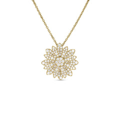 MARGHERITA PAVE DIAMOND FLOWER NECKLACE