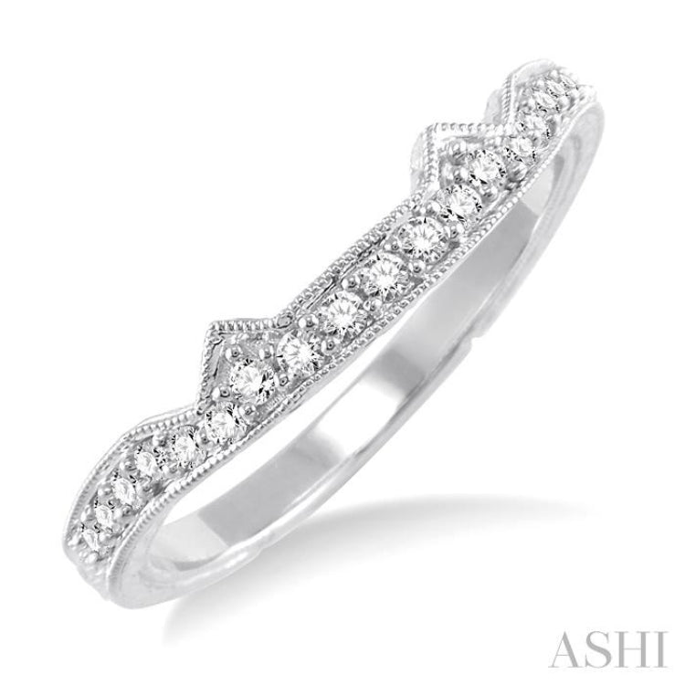 1/5 Ctw Diamond Matching Wedding Band in 14K White Gold