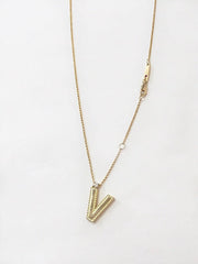 PRINCESS BLOCK LETTER NECKLACE