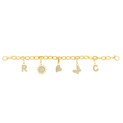 OVAL LINK CHARM BRACELET