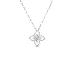 PRINCIPESSA SMALL DIAMOND FLOWER NECKLACE