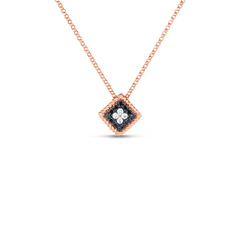 PALAZZO DUCALE BLACK AND WHITE DIAMOND SMALL PENDANT NECKLACE