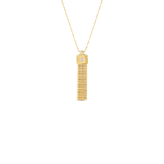 PRINCESS TASSEL DIAMOND ACCENT LONG NECKLACE