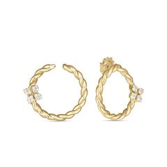 LOVE IN VERONA DIAMOND TWIST EARRINGS