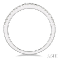 1 Ctw Channel Round Cut Diamond Wedding Band in 14K White Gold