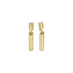 DOMINO DIAMOND ACCENT STICK EARRINGS