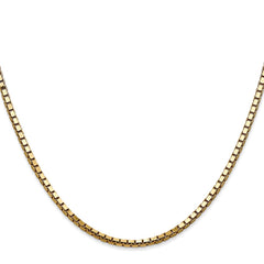 14K 22 inch 2.5mm Box with Lobster Clasp Chain