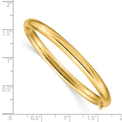 14k 3/16 Polished Hinged Baby Bangle