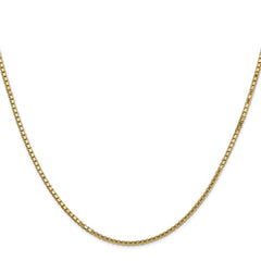 14K 26 inch 1.5mm Box with Lobster Clasp Chain