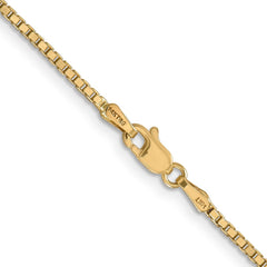 14K 26 inch 1.5mm Box with Lobster Clasp Chain