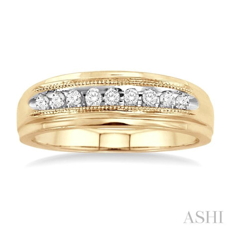 1/8 Ctw Round Cut Diamond Women's Ring in 10K Yellow Gold