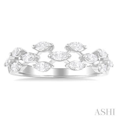 1/2 Ctw Scatter Marquise Cut Diamond Fashion Band in 14K White Gold