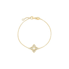 VENTIAN PRINCESS PAVE DIAMOND SMALL FLOWER BRACELET
