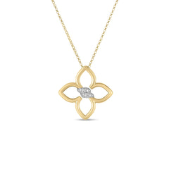CIALOMA SMALL DIAMOND FLOWER NECKLACE