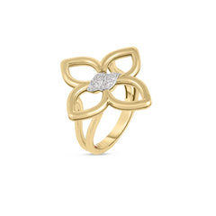 CIALOMA SMALL DIAMOND FLOWER RING