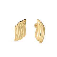 DESIGNER GOLD CROISSANT EARRINGS