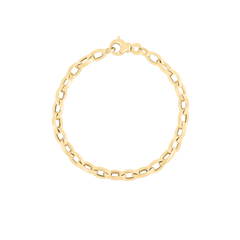DESIGNER GOLD ALMOND LINK BRACELET