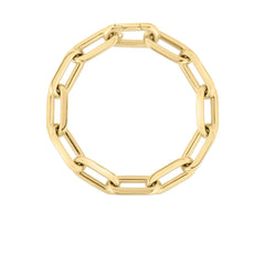 DESIGNER GOLD THICK PAPERCLIP BRACELET