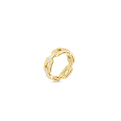 NAVARRA HARD CHAIN LINK DIAMOND RING