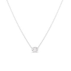 DIAMONDS BY THE INCH OVAL NECKLACE