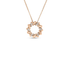 DOMINO SMALL DIAMOND CIRCLE NECKLACE