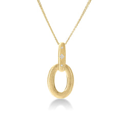 DUCHESSA LARGE DIAMOND OVAL NECKLACE