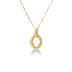 DUCHESSA SMALL DIAMOND OVAL NECKLACE