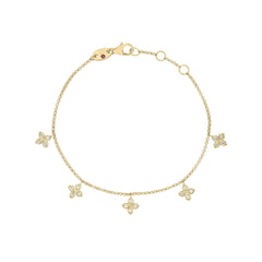 LOVE IN VERONA DANGLING 5 STATION FLOWER BRACELET