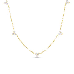 DIAMONDS BY THE INCH 7 STATION FLOWER NECKLACE