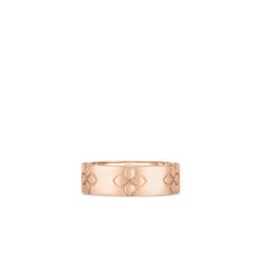 LOVE IN VERONA ETCHED FLOWERS WIDE RING