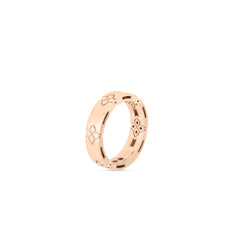 LOVE IN VERONA ETCHED FLOWERS NARROW RING
