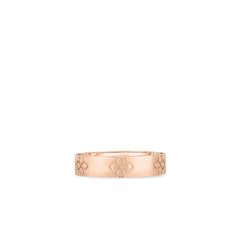LOVE IN VERONA ETCHED FLOWERS NARROW RING