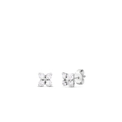 LOVE IN VERONA SMALL FLOWER DIAMOND STUD EARRINGS