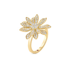 MARGHERITA PAVE DIAMOND FLOWER RING