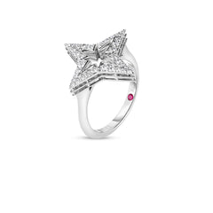 STARDUST SMALL PAVE DIAMOND STAR RING