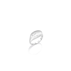 DESIGNER GOLD LARGE DIAMOND SIGNET RING