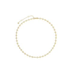 PRINCIPESSA DIAMOND AND FLOWER LINK NECKLACE