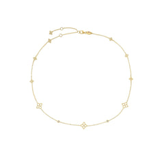 PRINCIPESSA DIAMOND AND FLOWER STATION NECKLACE