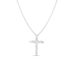 TINY TREASURES EXTRA LARGE DIAMOND CROSS NECKLACE