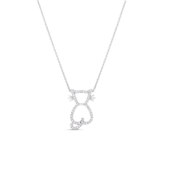 TINY TREASURES DIAMOND CAT NECKLACE